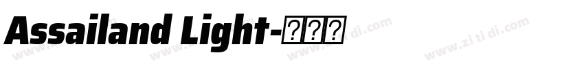 Assailand Light字体转换
